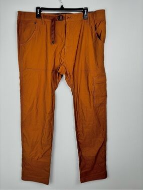 PrAna Stretch Zion Slim Pant II Pants Mens 40x34 Sepia Brown Hiking Travel NWT